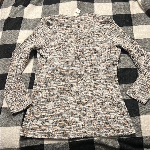 Dolan by Anthropologie Gray, White, Beige Knit Cardigan / Blazer Jacket size XS - Picture 13 of 16